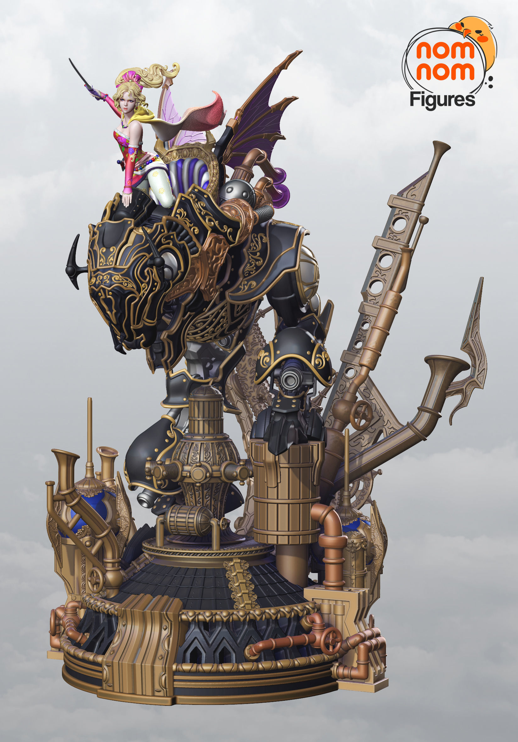 Terra with Magitek from Final Fantasy 3D print model_5