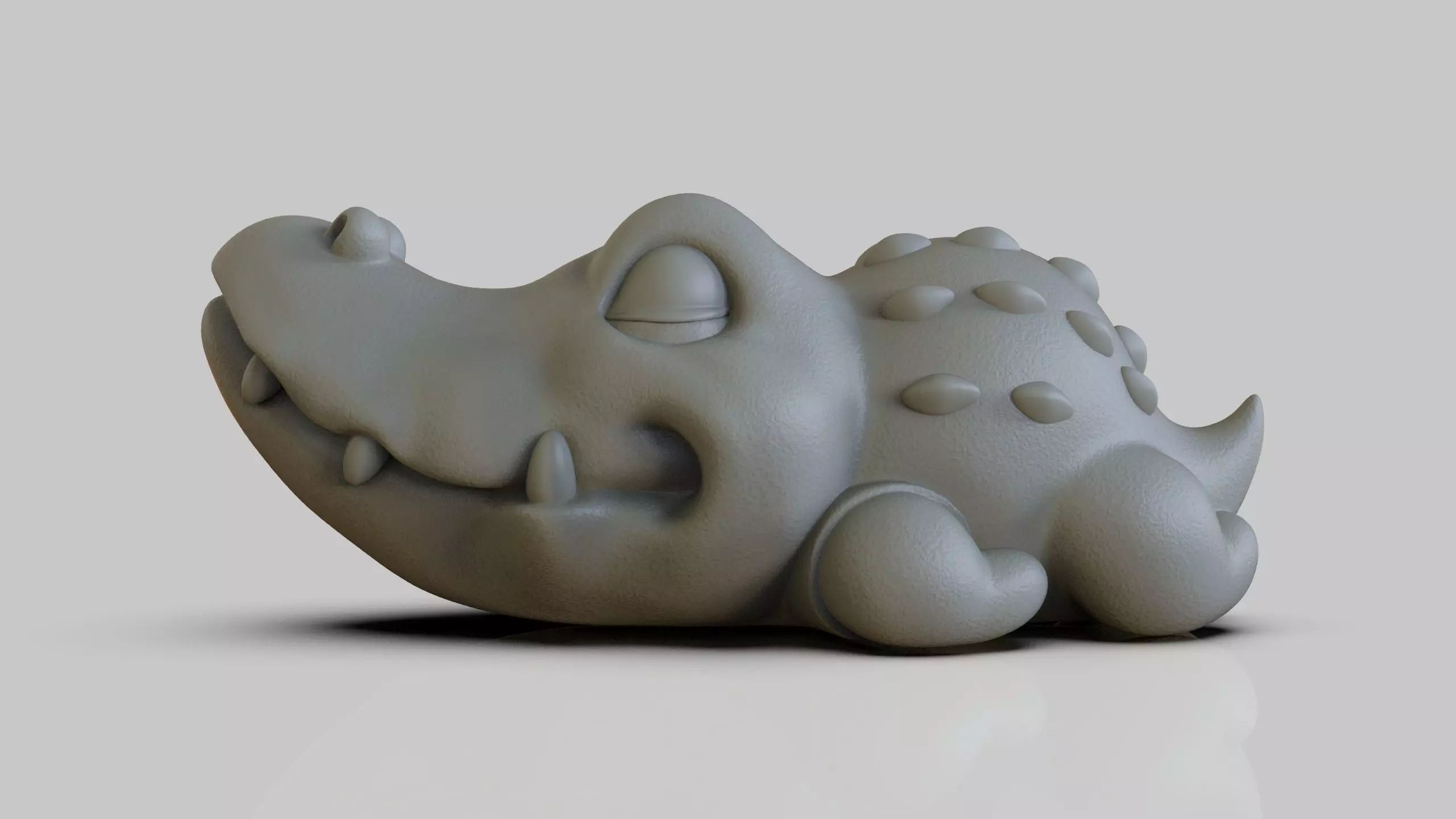 alligator chibi 3D print model