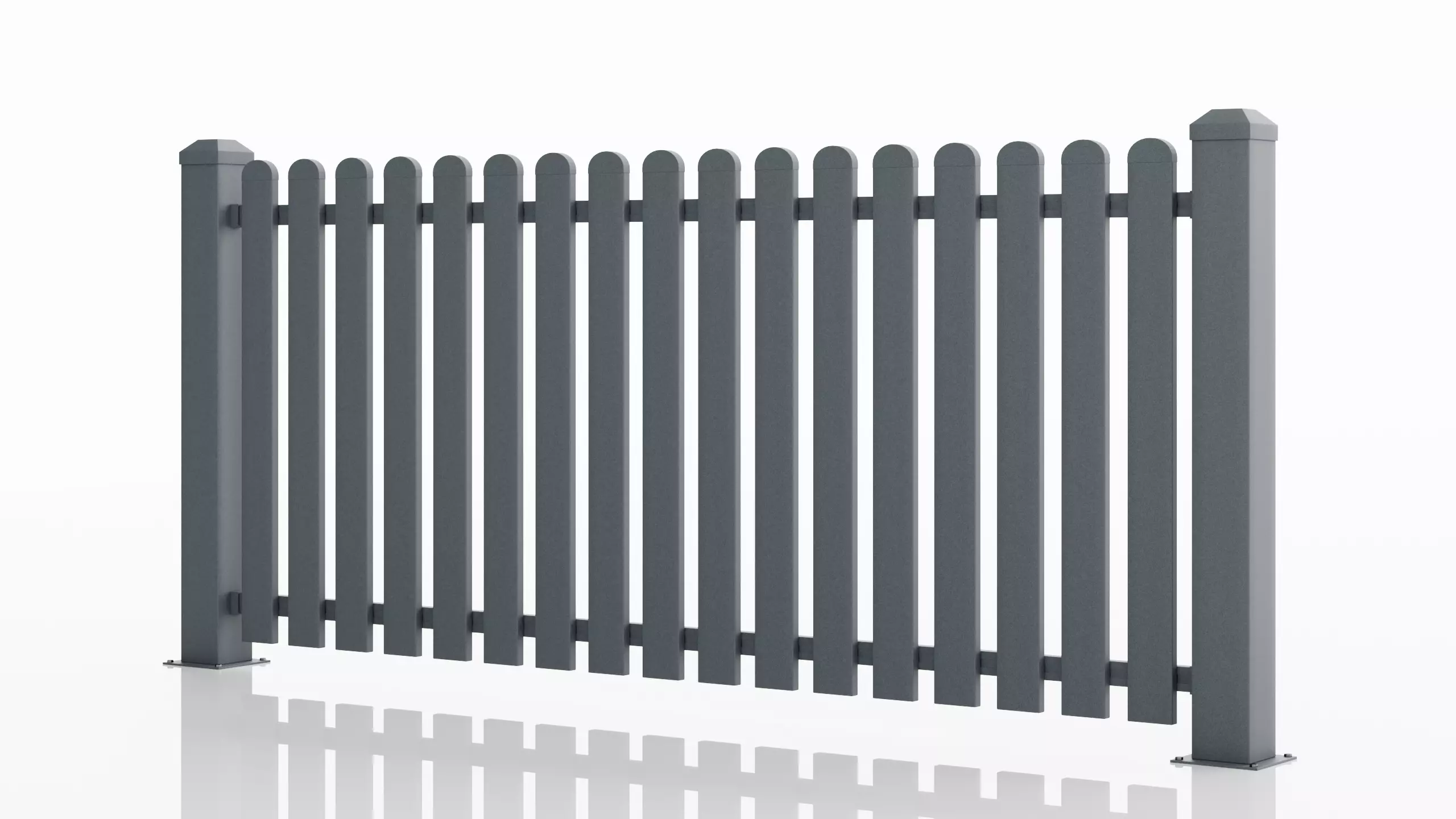 Aluminum Fence Panel -Model 3 - 3D model_0