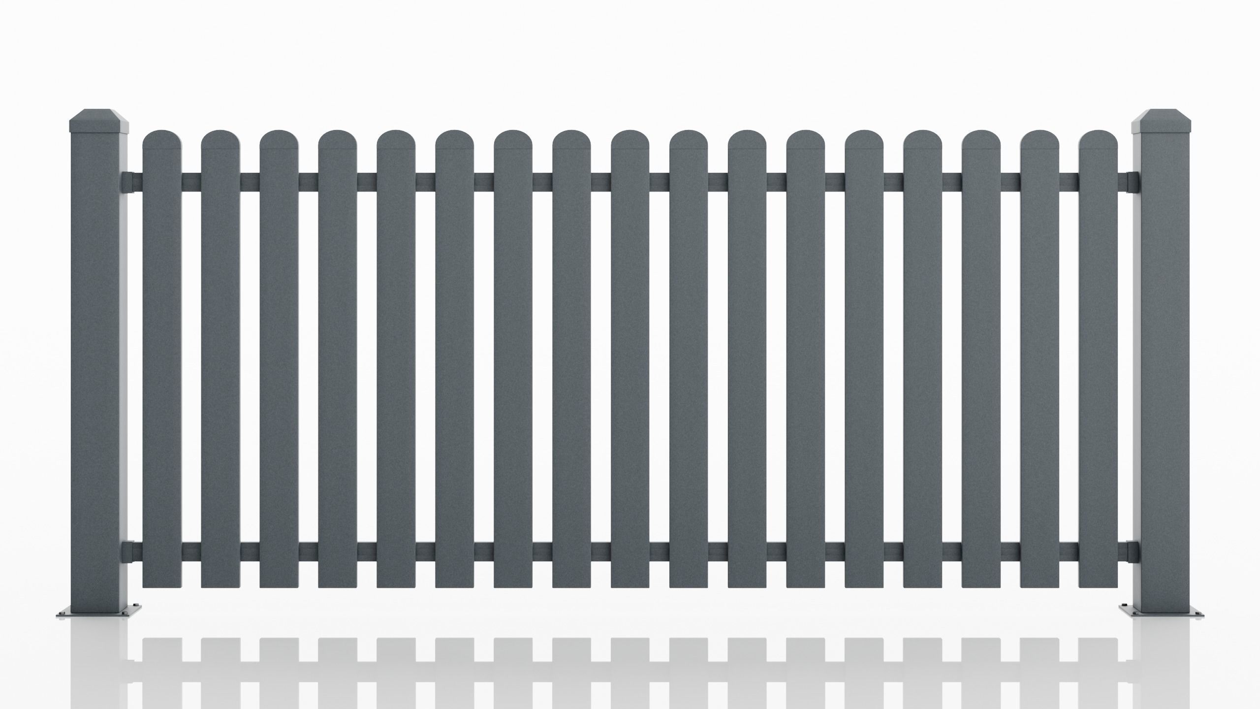Aluminum Fence Panel -Model 3 - 3D model_2