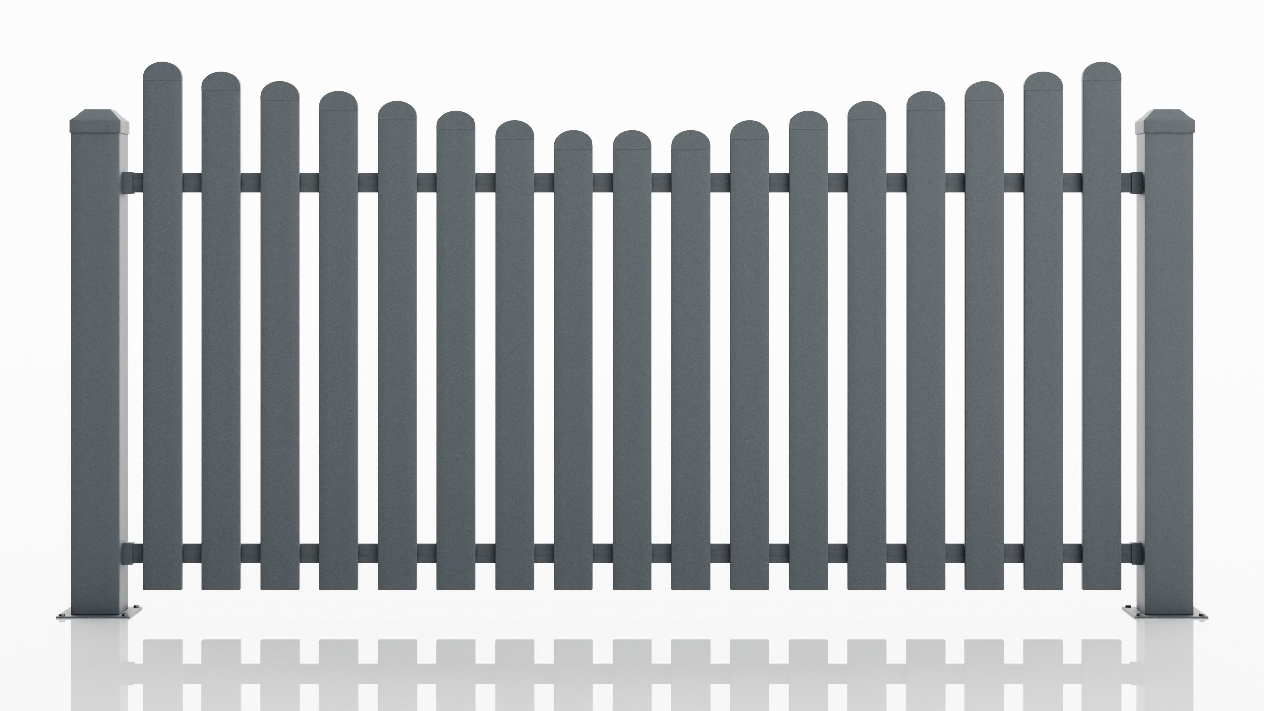 Aluminum Fence Panel -Model 3 - 3D model_5