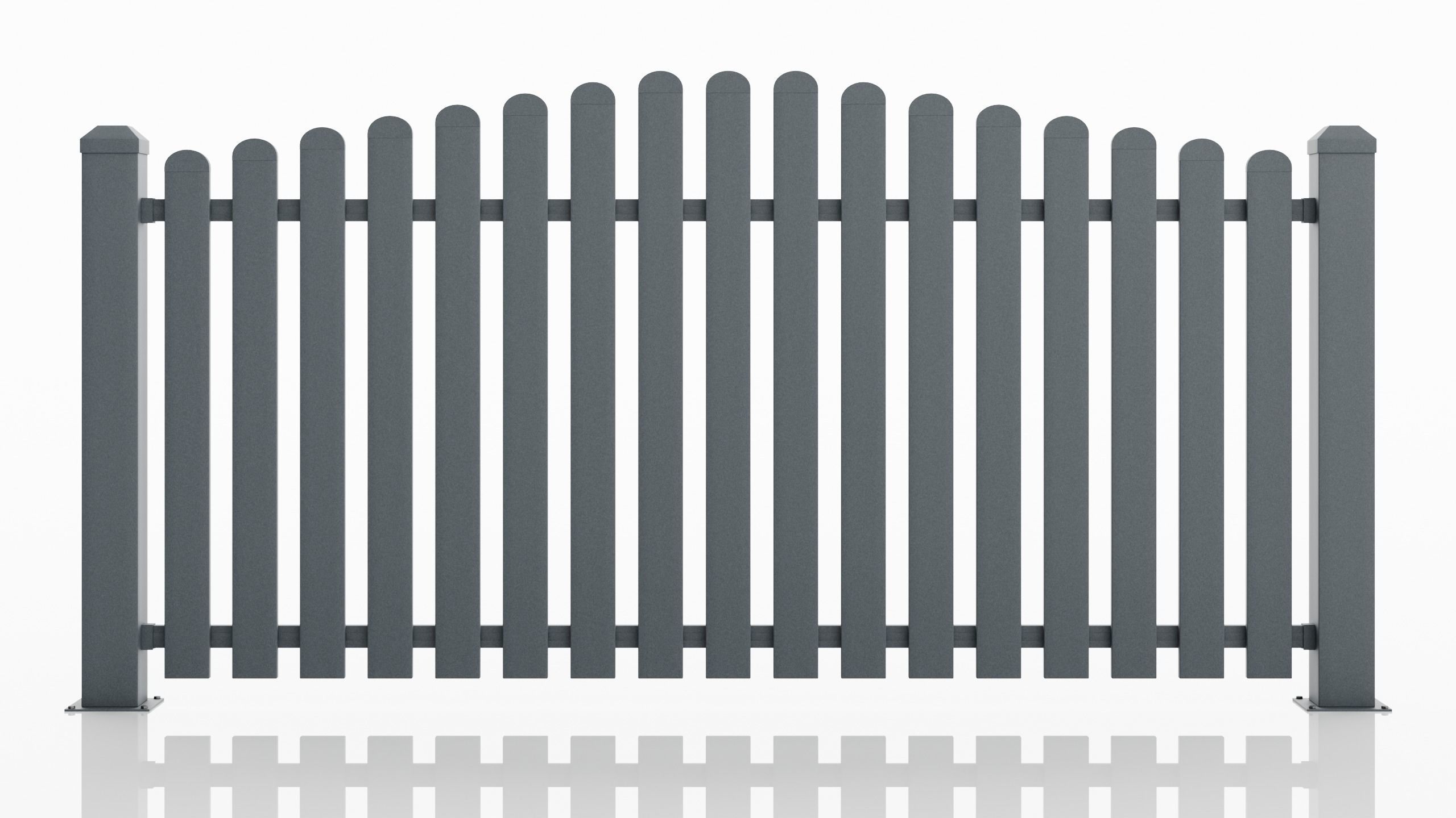 Aluminum Fence Panel -Model 3 - 3D model_6