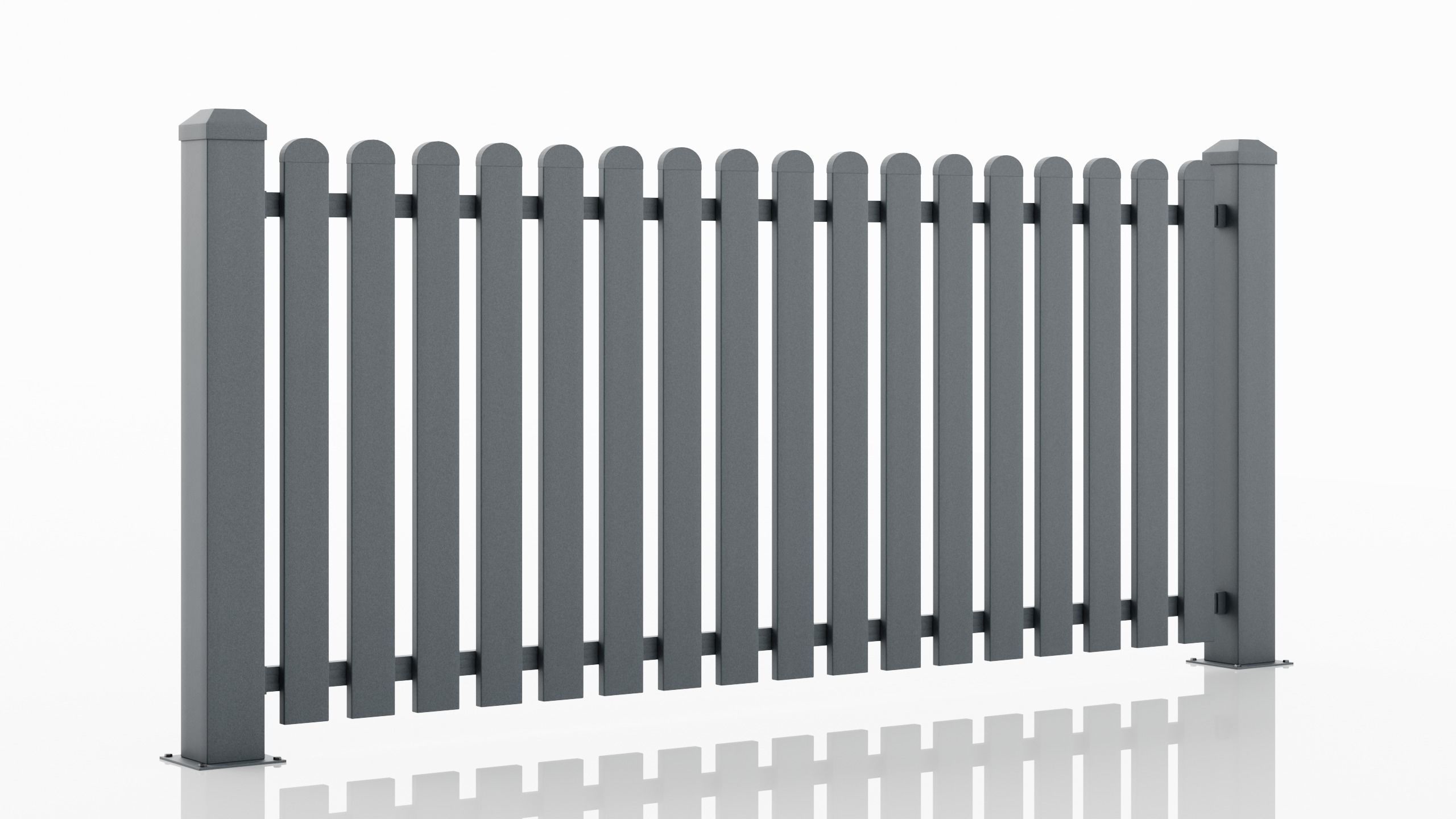 Aluminum Fence Panel -Model 3 - 3D model_1