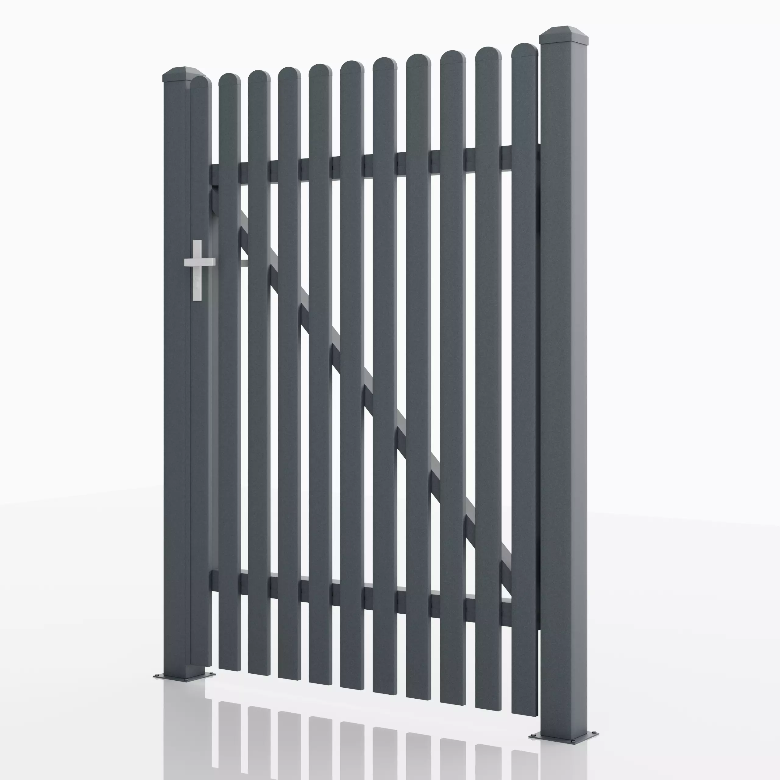 Aluminum Walkway Gate - Model 3 - 3D model_0