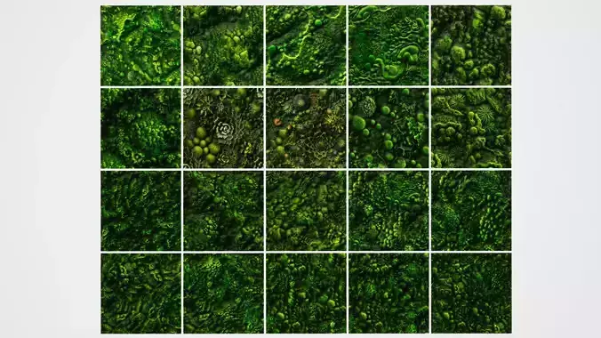 Green Wall Seamless PBR Textures Texture