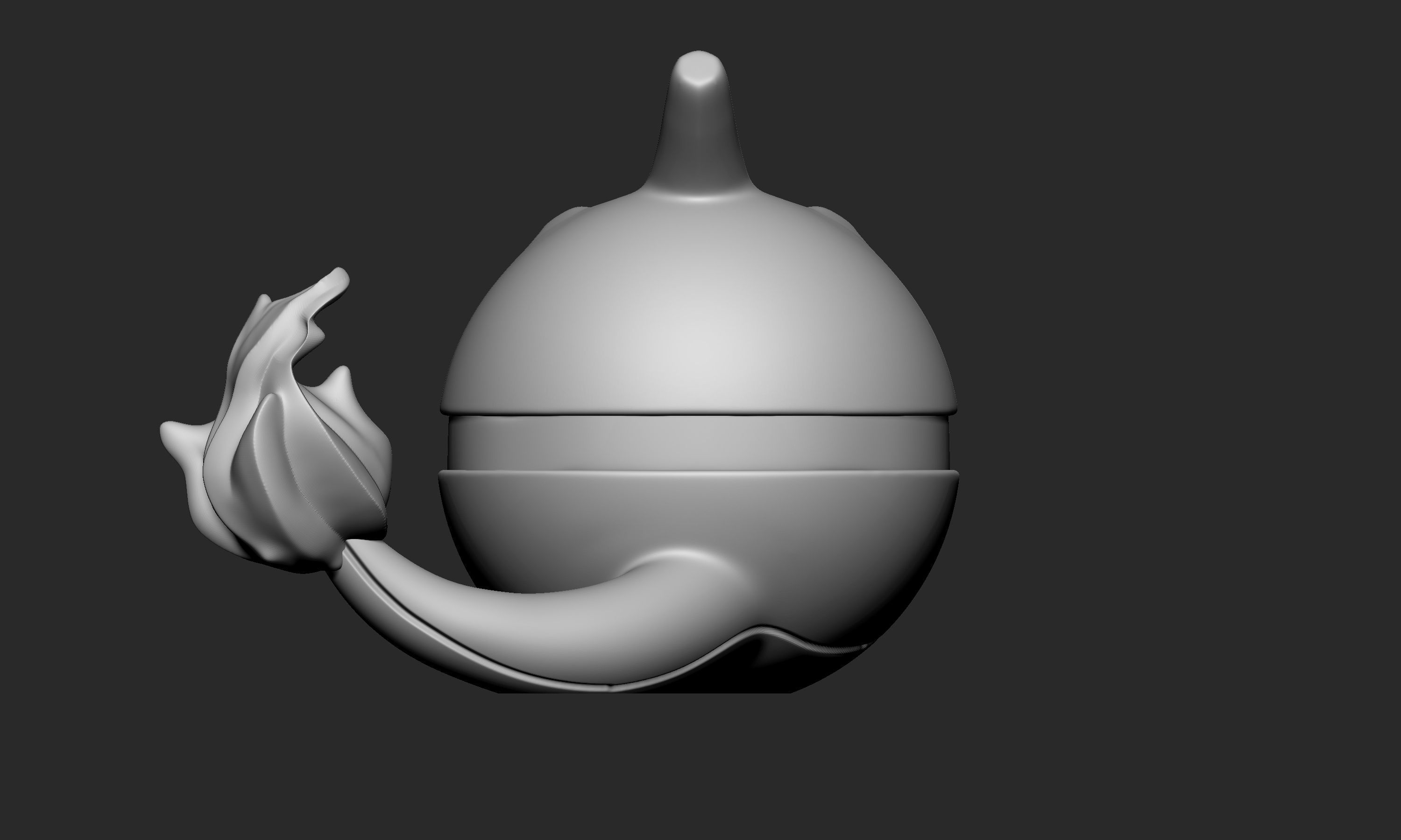 Pokemon Charmeleon Pokeball 3D print model_5