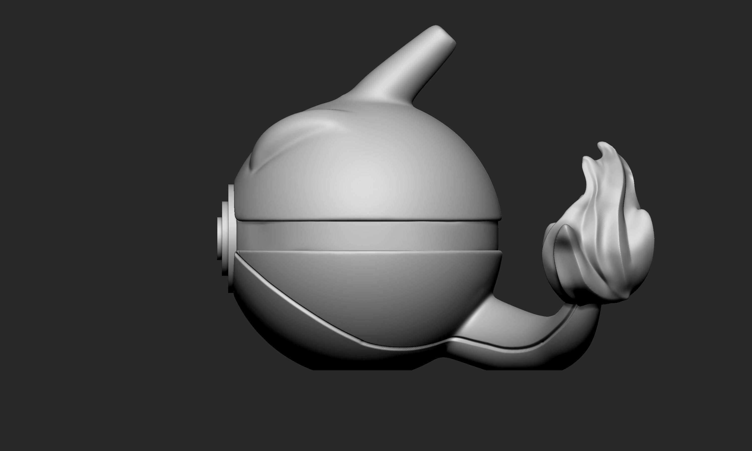 Pokemon Charmeleon Pokeball 3D print model_2