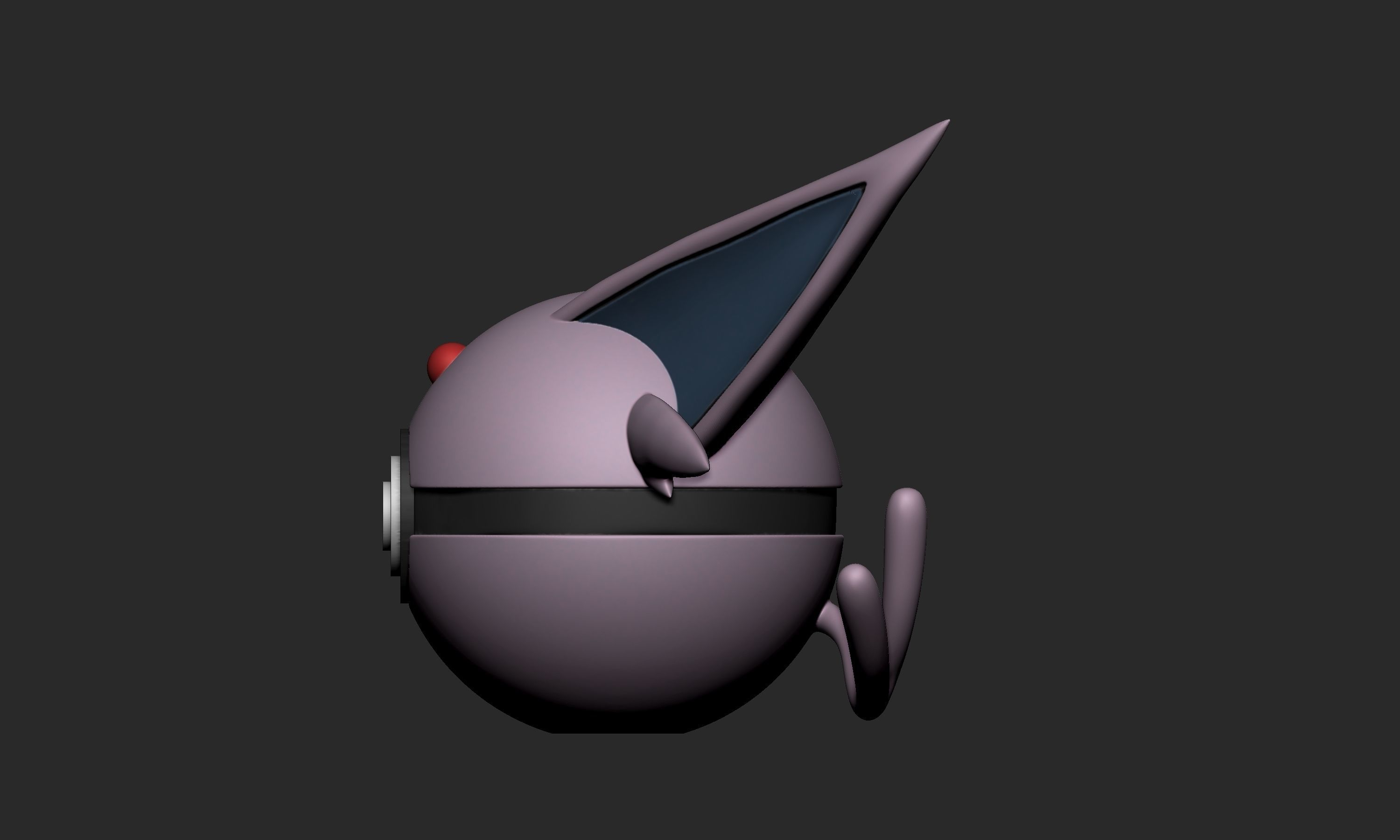 Pokemon Espeon Pokeball  3D print model_4