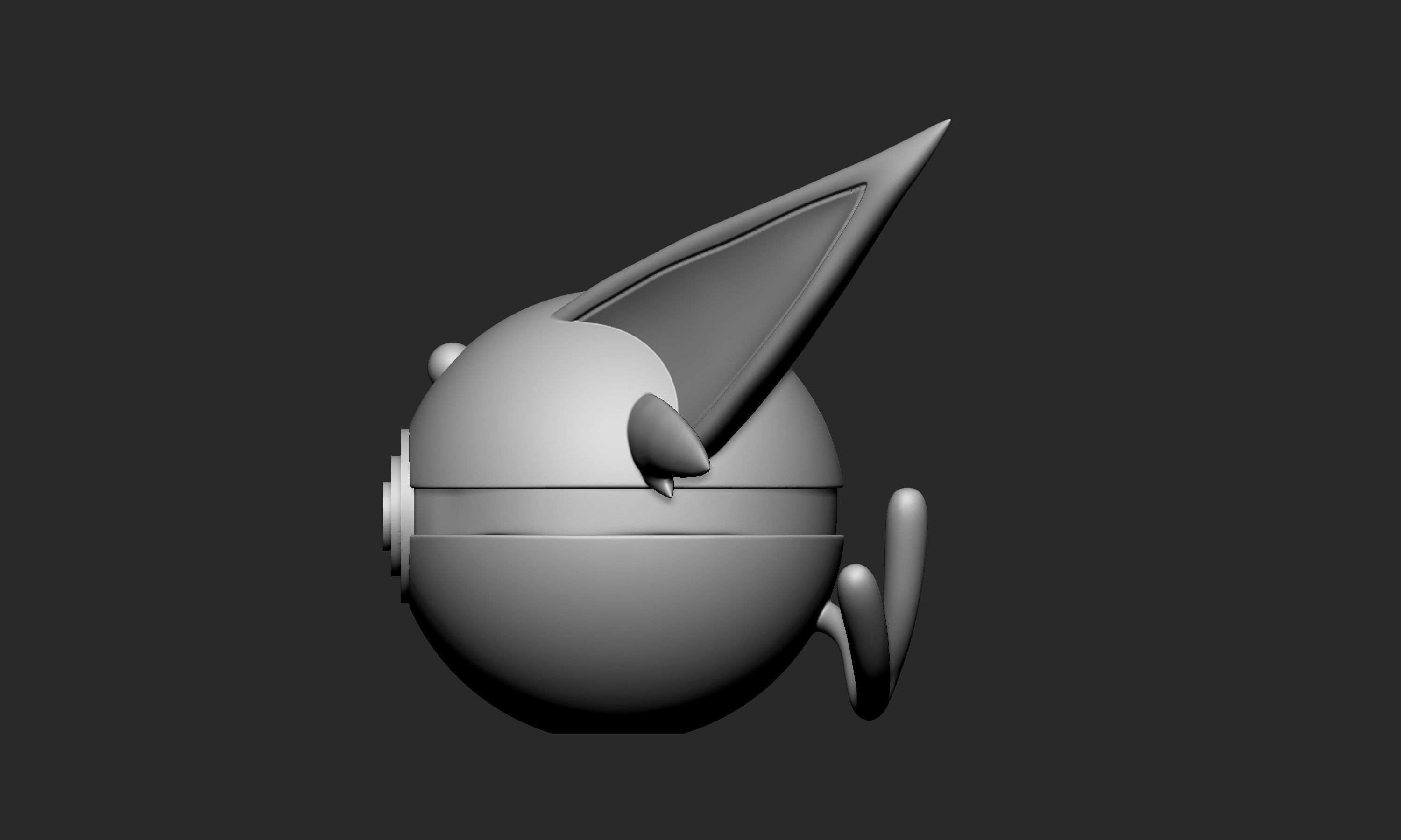 Pokemon Espeon Pokeball  3D print model_3