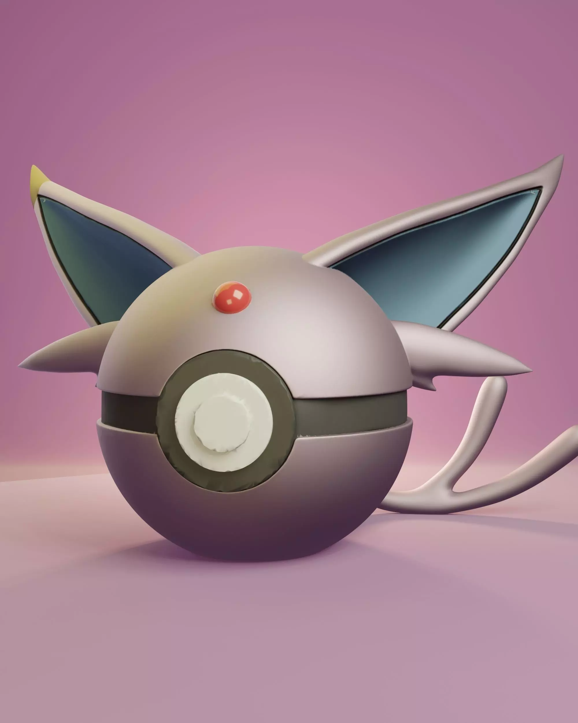 Pokemon Espeon Pokeball  3D print model_0