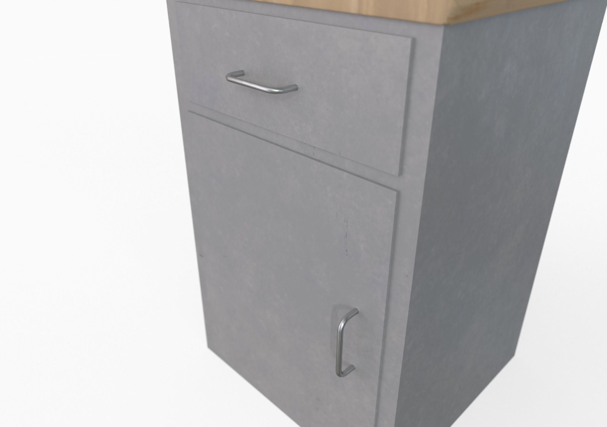 Ward Bed set Low-poly 3D model_20