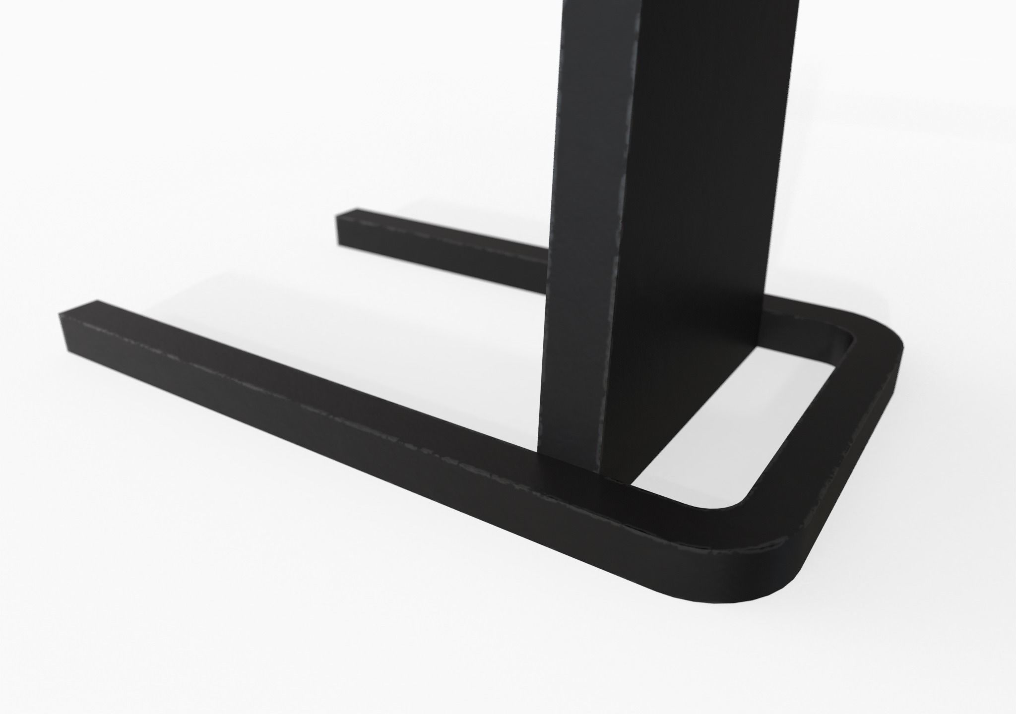 Ward Bed set Low-poly 3D model_16