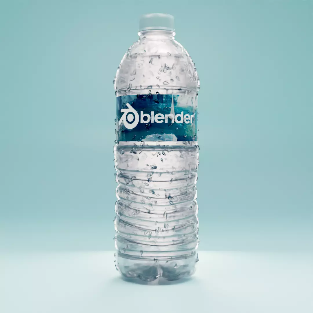 Water Plastic Bottle 3D 3D model