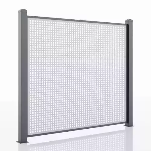 Aluminum Fence Panel -Model 5 - 3D model