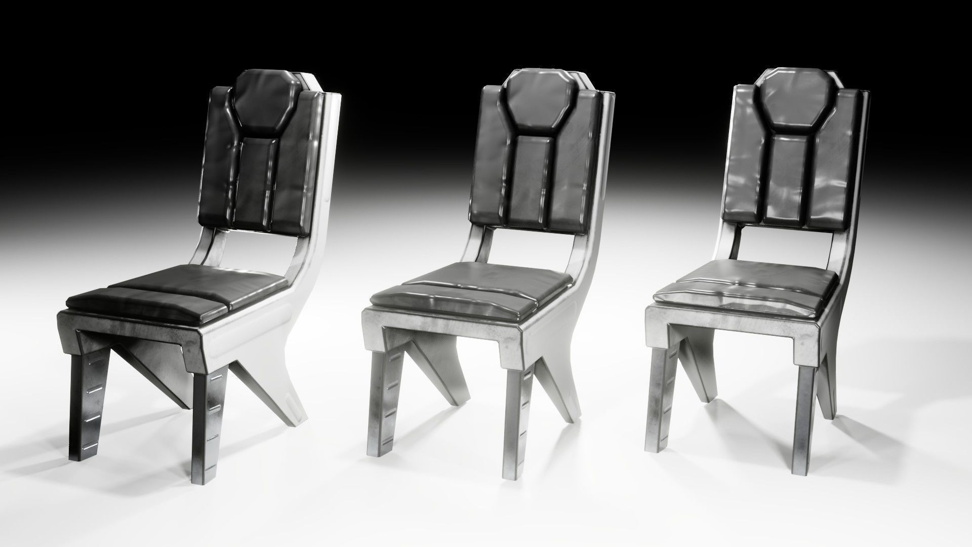 Sci-fi Table Low-poly 3D model_17