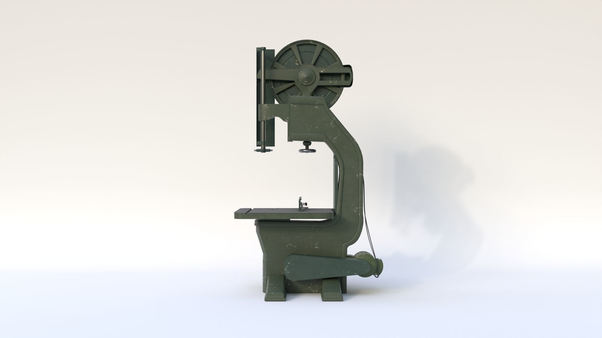 Bandsaw Low-poly 3D model_6