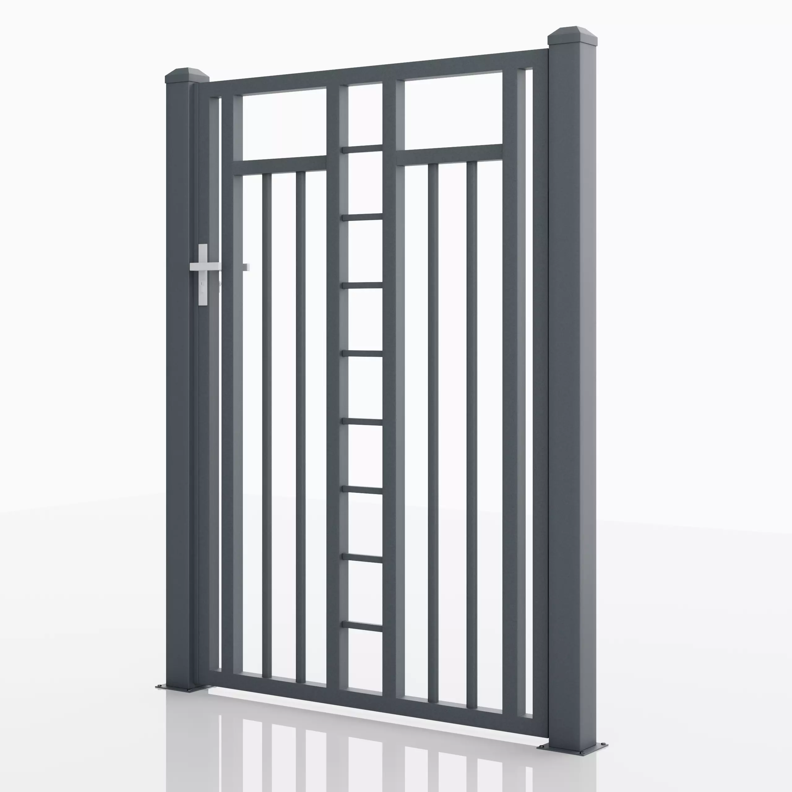 Aluminum Walkway Gate - Model 6 - 3D model_0