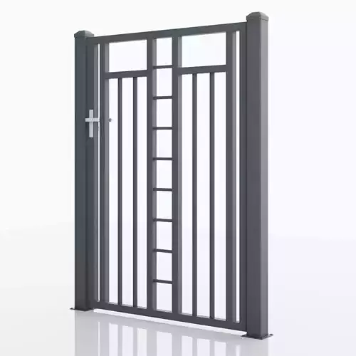 Aluminum Walkway Gate - Model 6 - 3D model