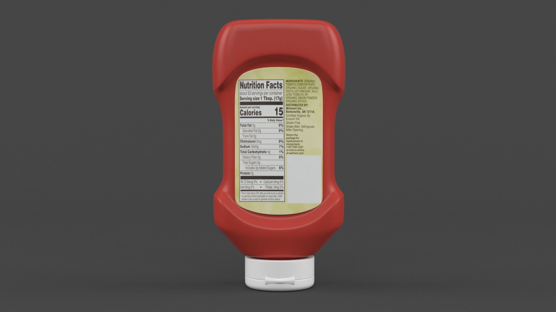 Ketchup Bottle 3D model_2