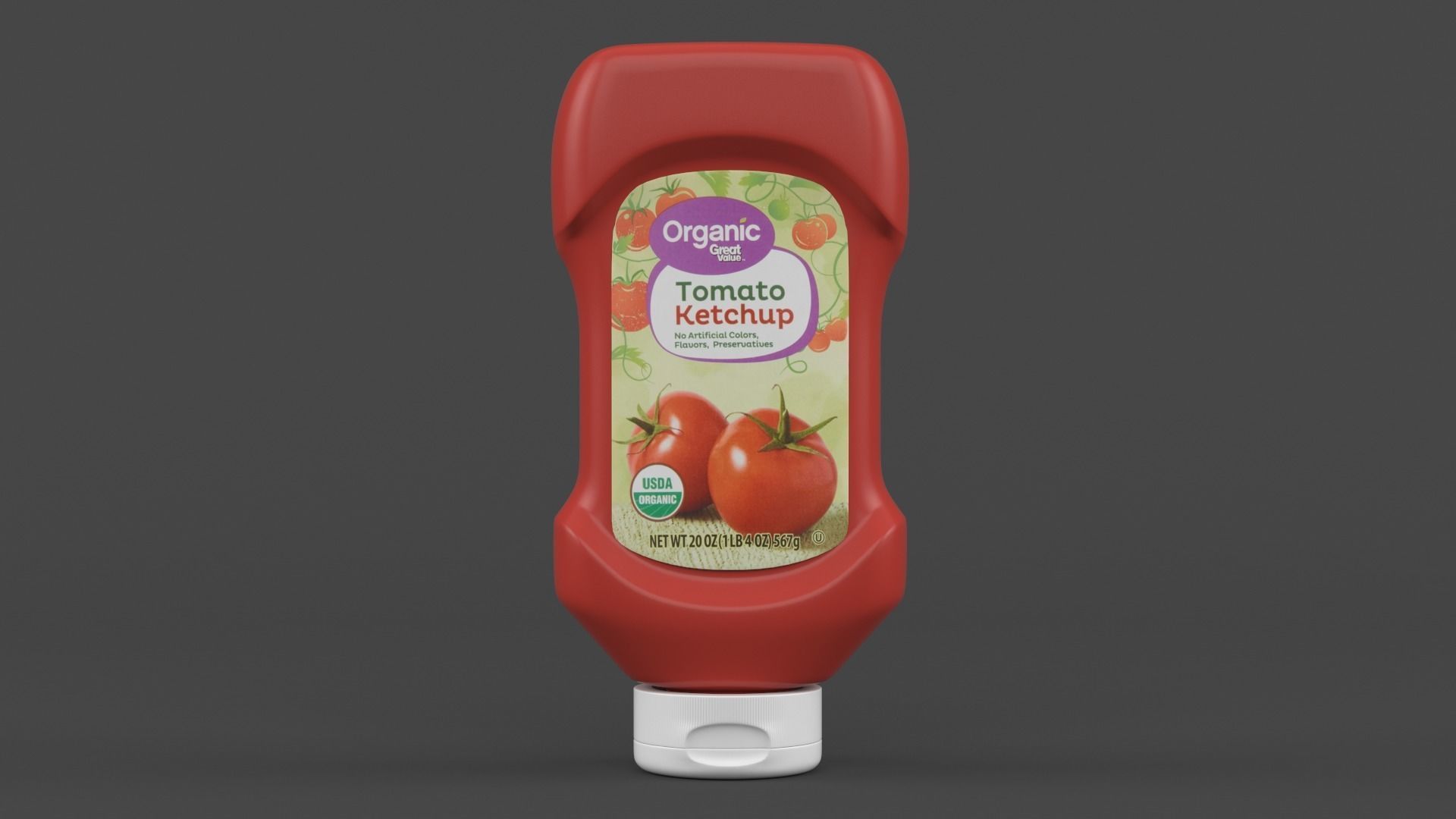 Ketchup Bottle 3D model_1