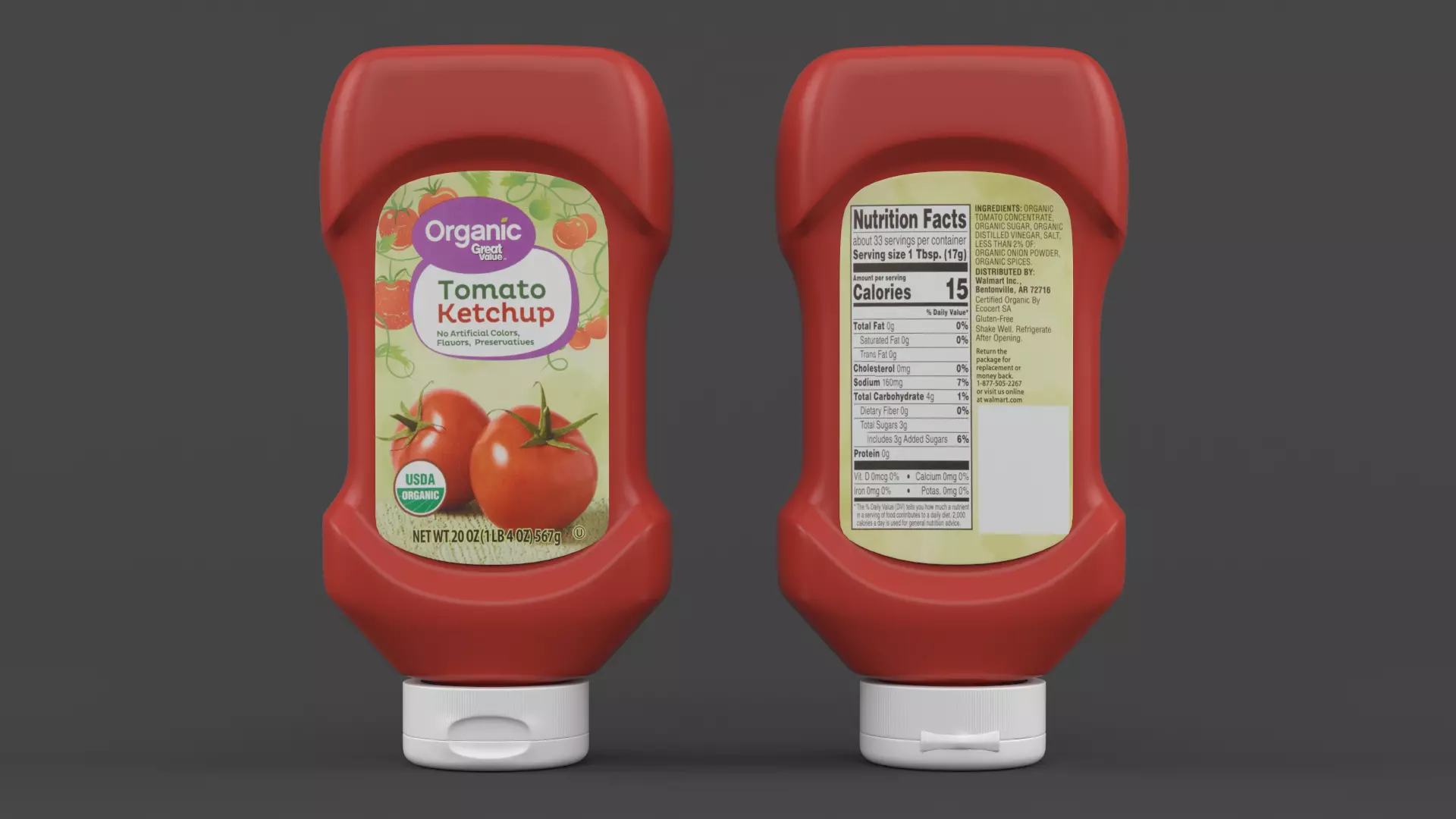 Ketchup Bottle 3D model_0