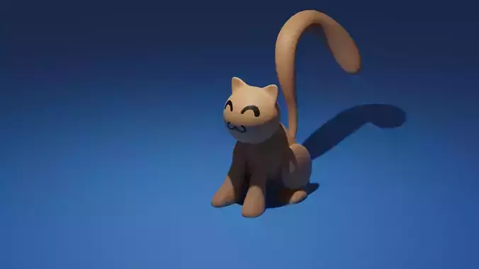 Cute Stylized Toon Cat