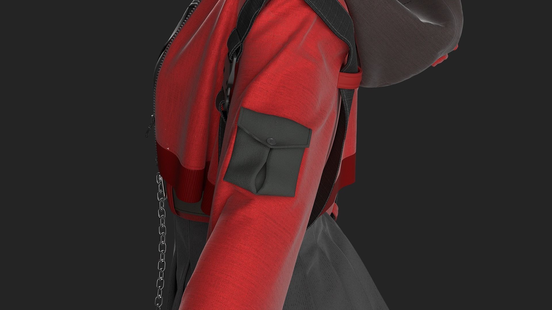 Female anime outfit Nubmer 2 Marvelous Designer project 3D model | CGTrader