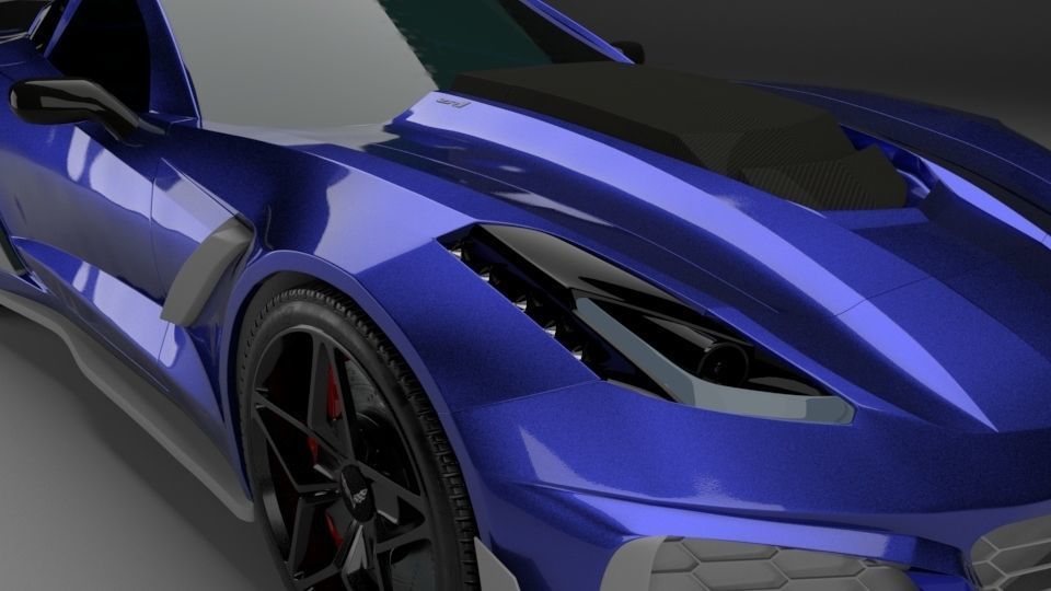 Corvette C7 ZR1 3D Model 3D model_2