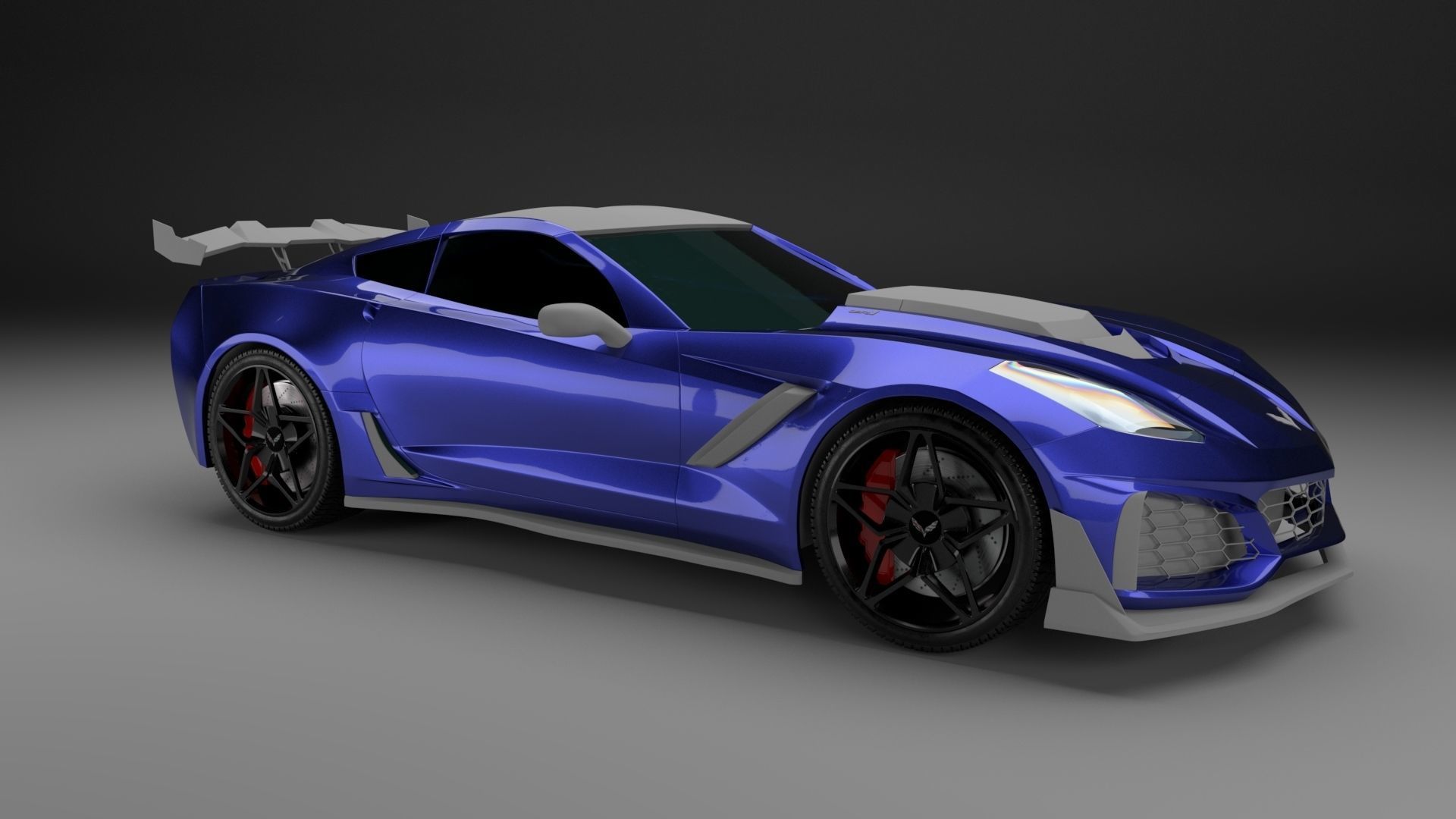 Corvette C7 ZR1 3D Model 3D model_1