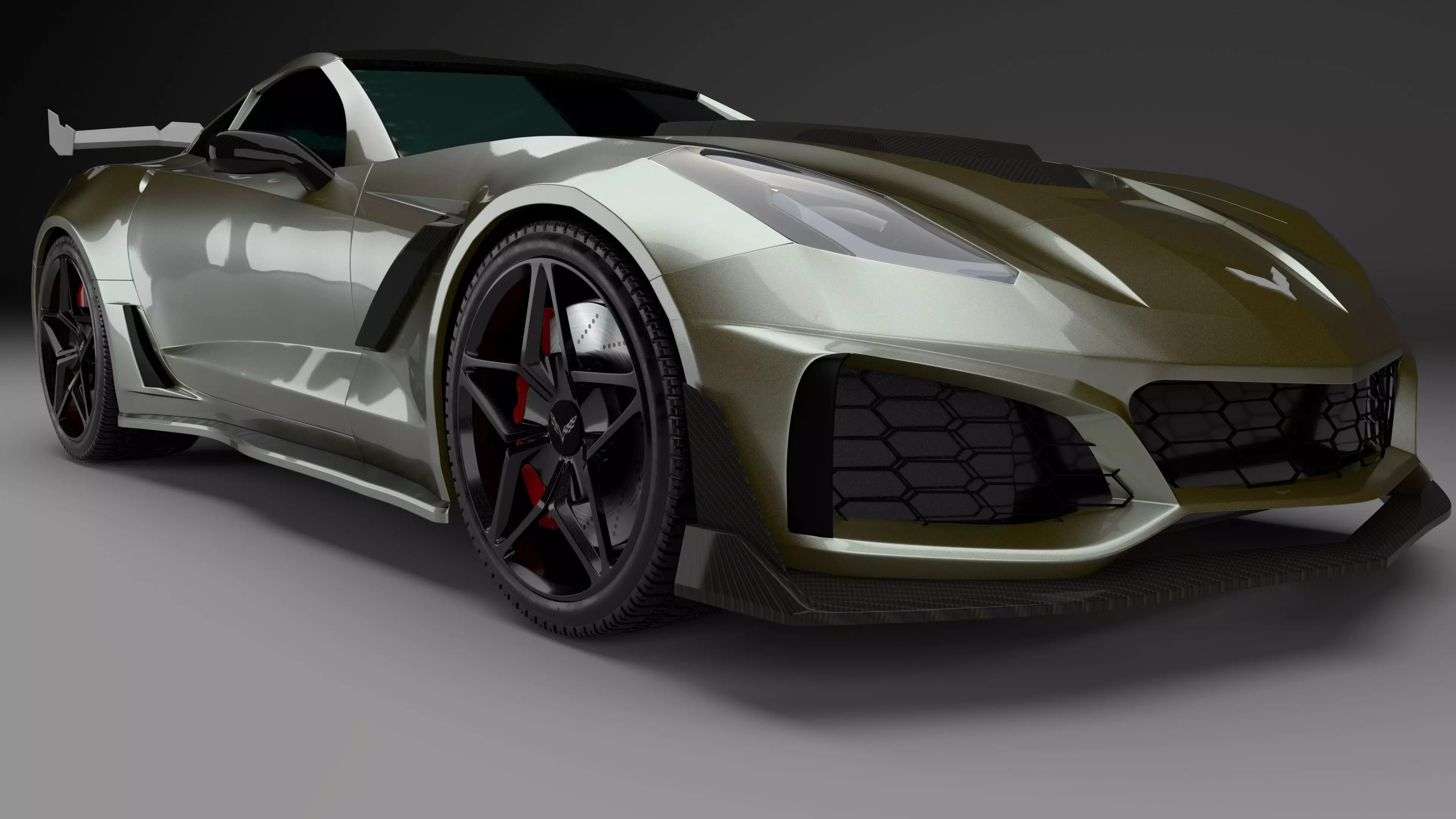 Corvette C7 ZR1 3D Model 3D model_0