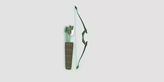 Bow and Arrow 3d model 3D model