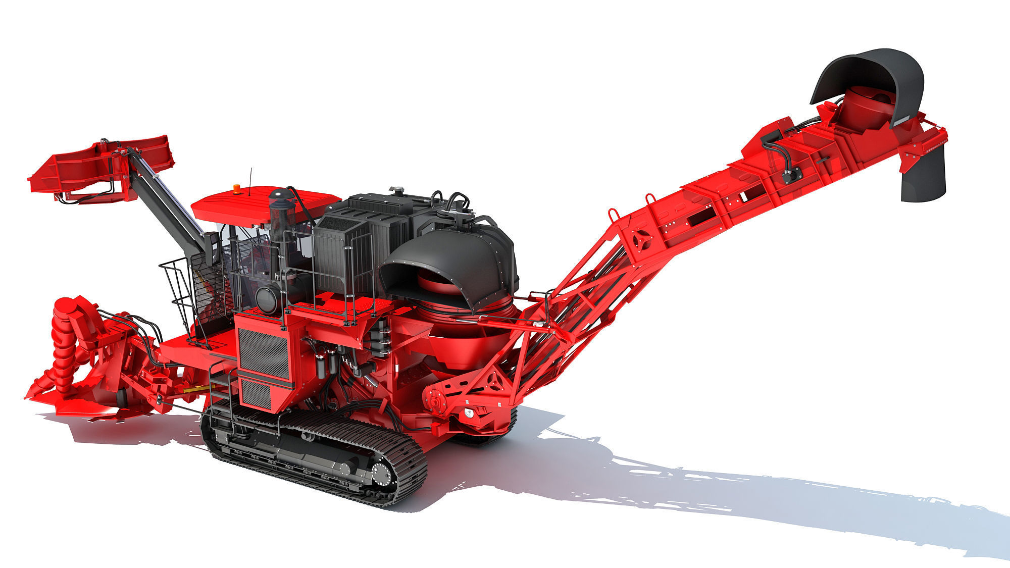 Sugar Cane Harvester 3D model_2
