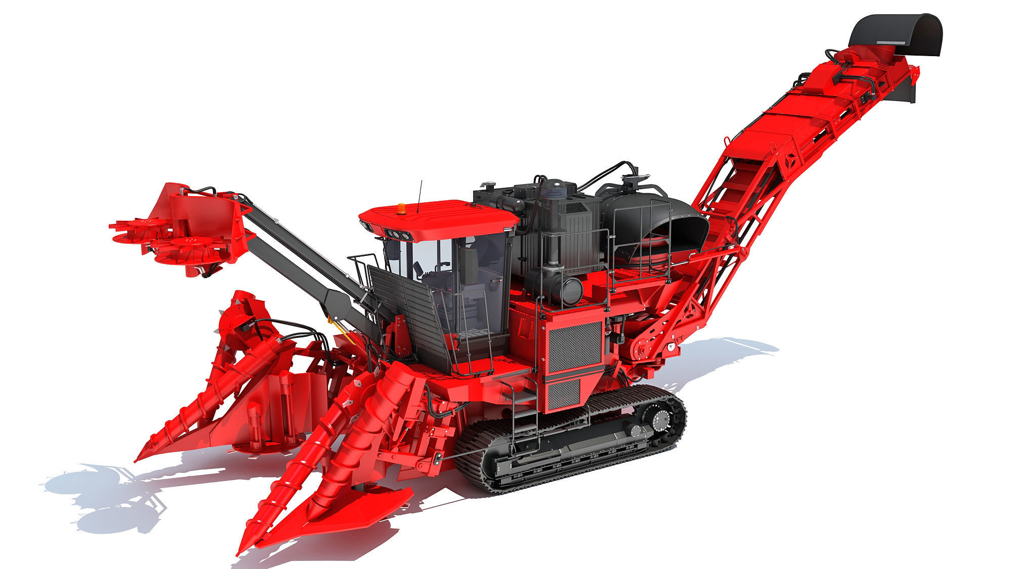 Sugar Cane Harvester 3D model_12