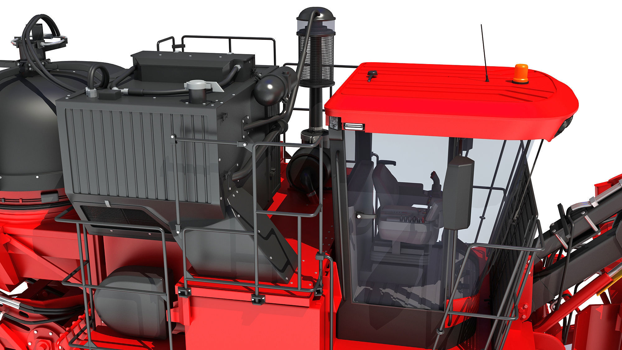 Sugar Cane Harvester 3D model_19