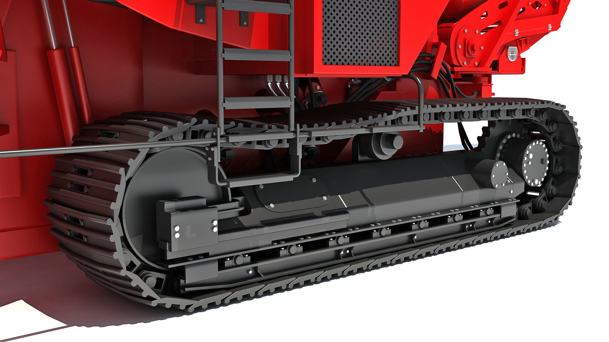 Sugar Cane Harvester 3D model_14