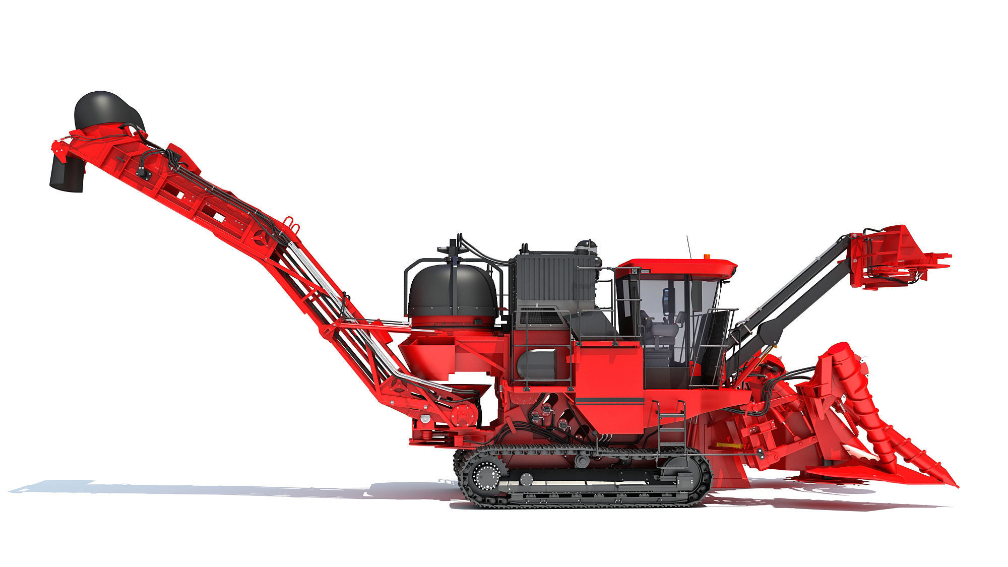 Sugar Cane Harvester 3D model_6