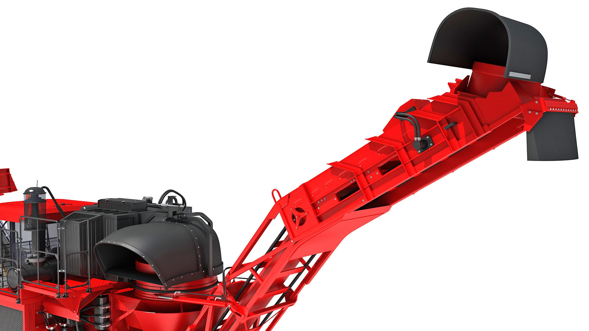 Sugar Cane Harvester 3D model_17