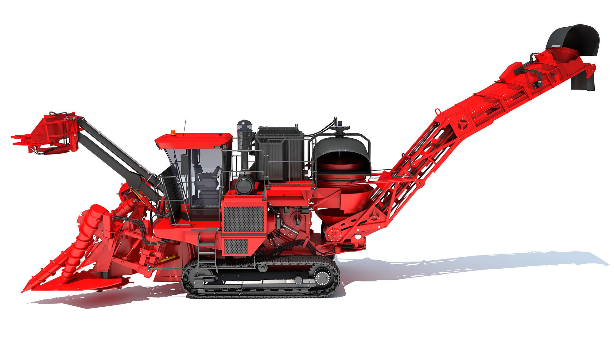 Sugar Cane Harvester 3D model_1