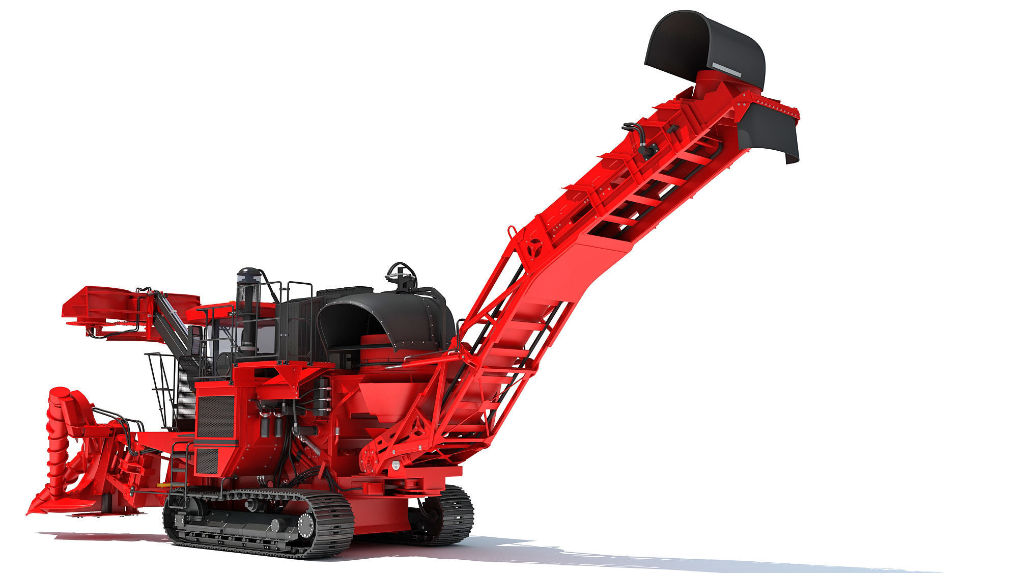Sugar Cane Harvester 3D model_3