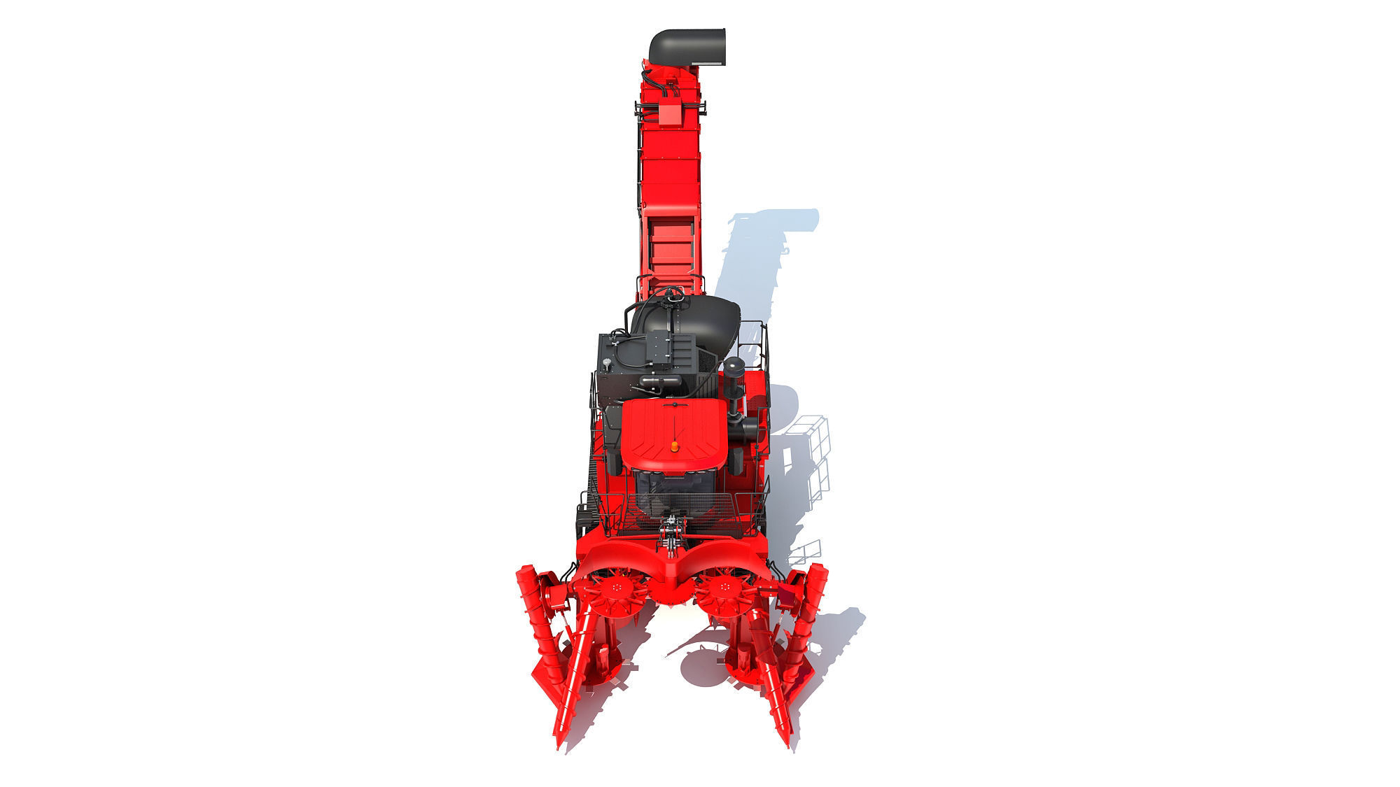 Sugar Cane Harvester 3D model_11