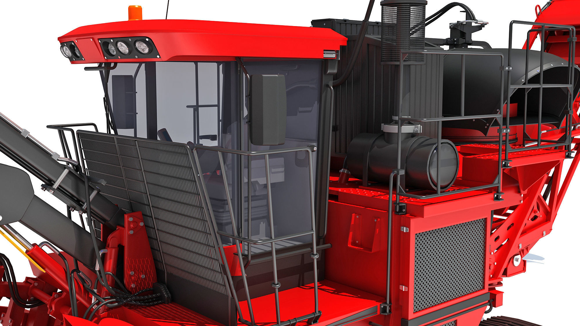 Sugar Cane Harvester 3D model_15