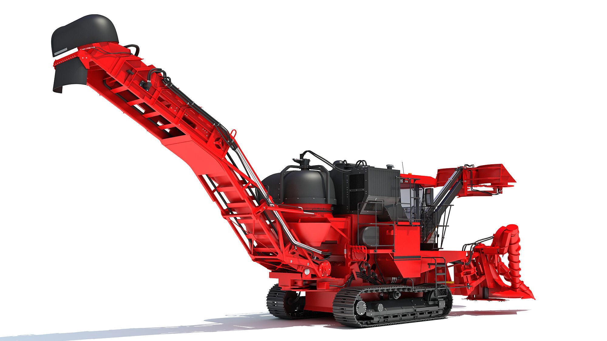 Sugar Cane Harvester 3D model_5