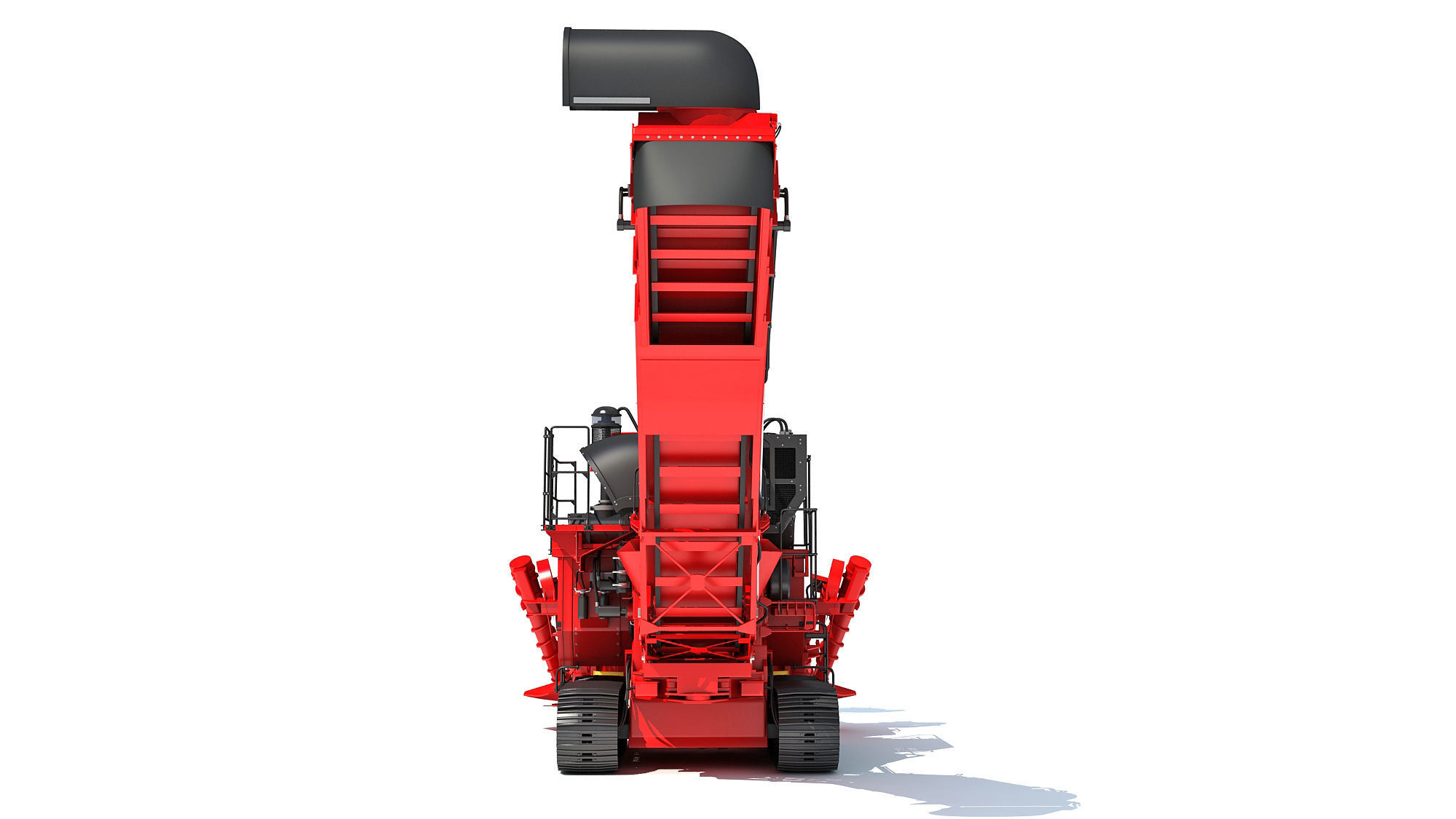 Sugar Cane Harvester 3D model_4