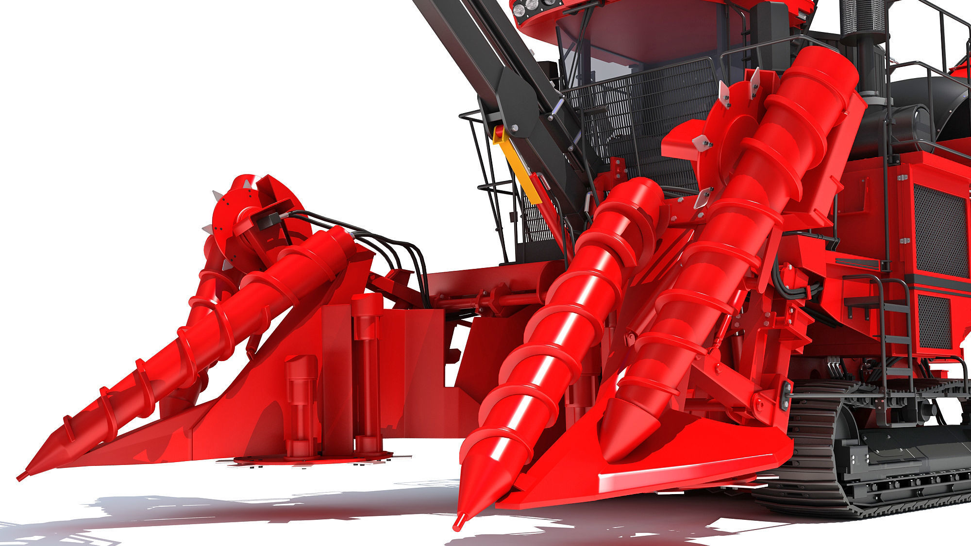 Sugar Cane Harvester 3D model_13