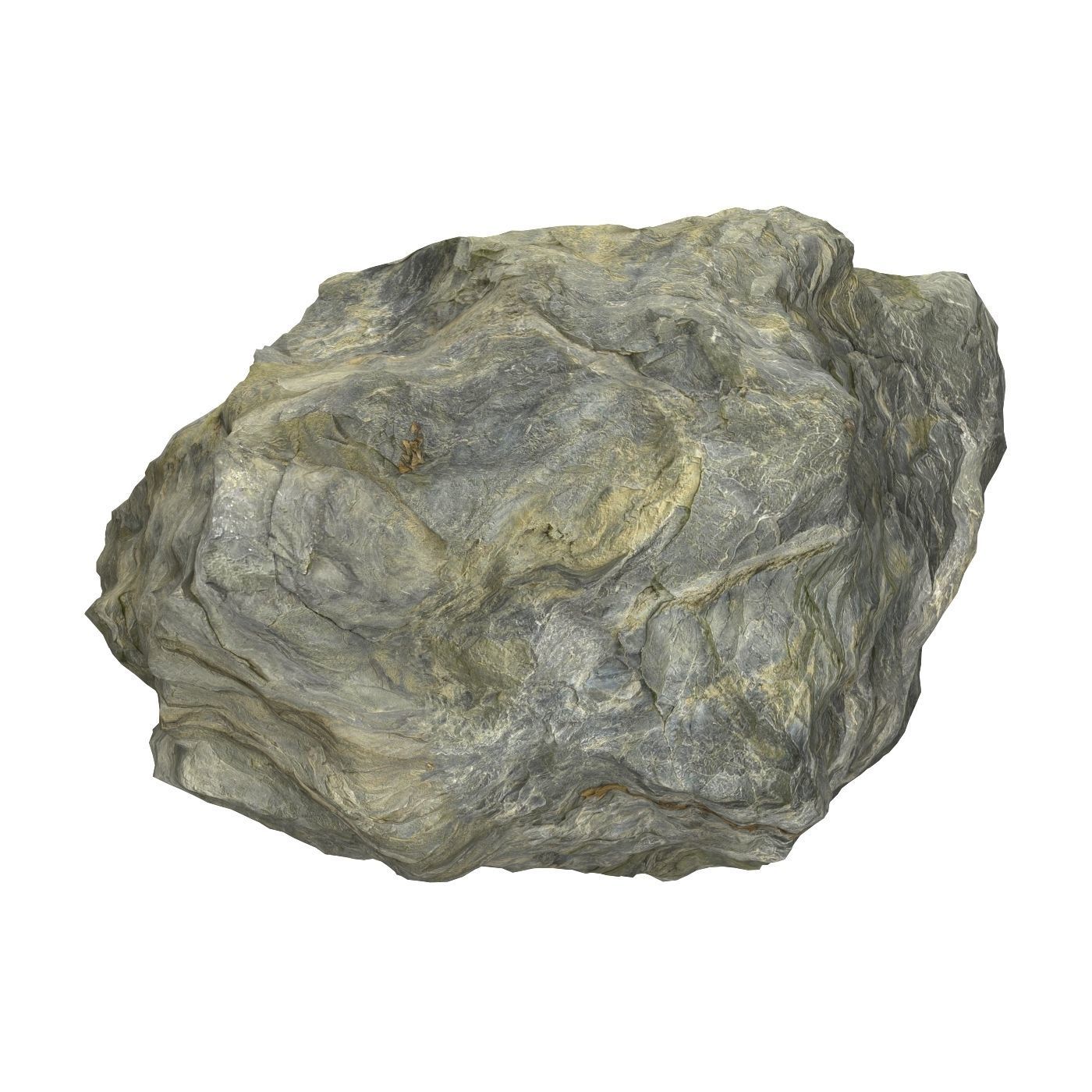 Natural Stone 04 Low-poly 3D model_2