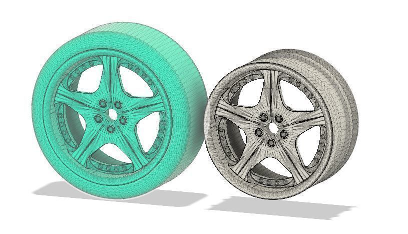 12MM HEX RC Wheels Leon Hardiritt Orden with and without tires 3D print model_2
