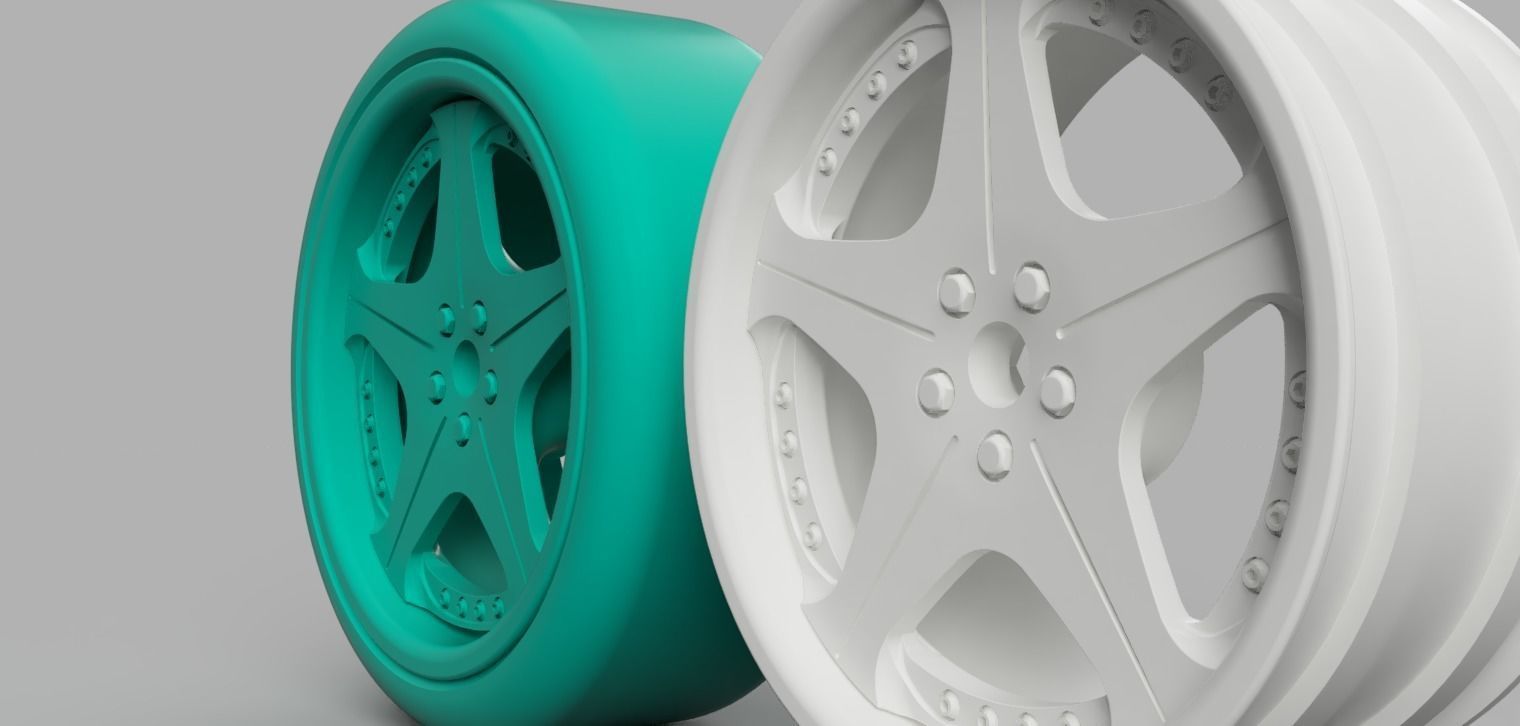 12MM HEX RC Wheels Leon Hardiritt Orden with and without tires 3D print model_5