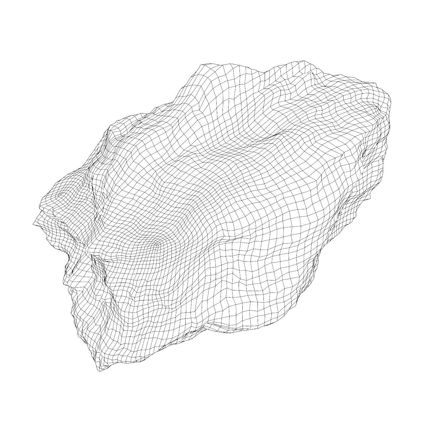 Natural Stone 06 Low-poly 3D model_4