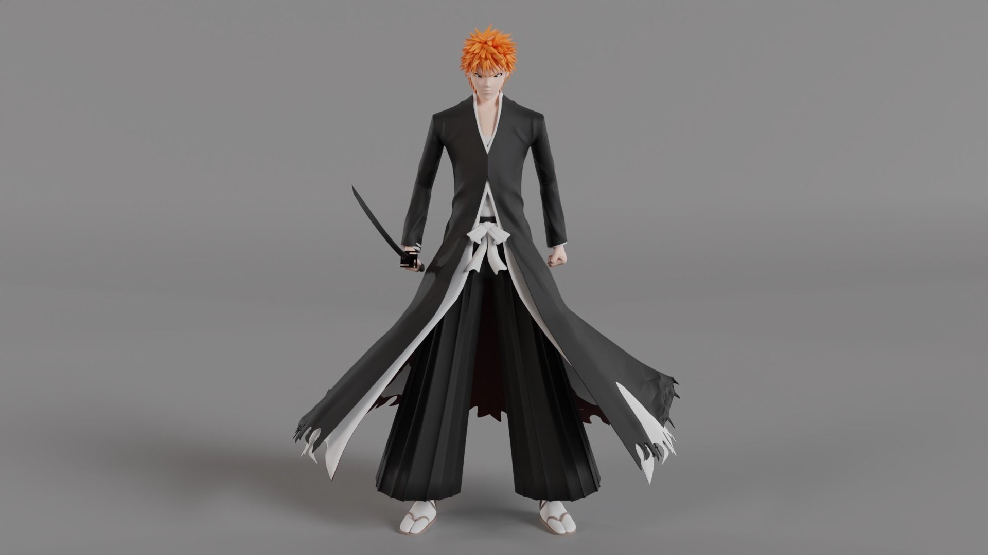 Ichigo Kurosaki Bankai - Bleach 3D model_2