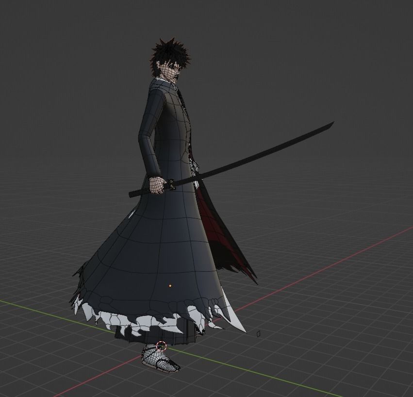 Ichigo Kurosaki Bankai - Bleach 3D model_4
